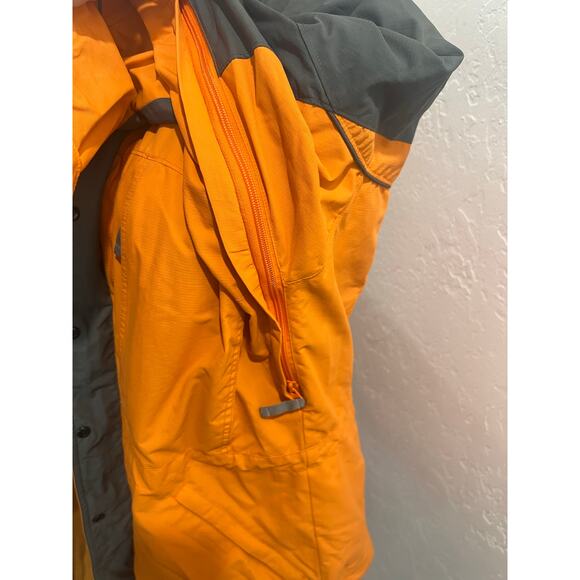 Columbia Omni-Tech Women’s Interchange Jacket XL Orange Gray Waterproof - Picture 6 of 13